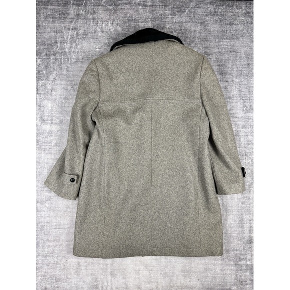 Vintage Sears The Mens Store Jacket Mens 48 Gray 70s Wool Overcoat Single Breast - Picture 9 of 15